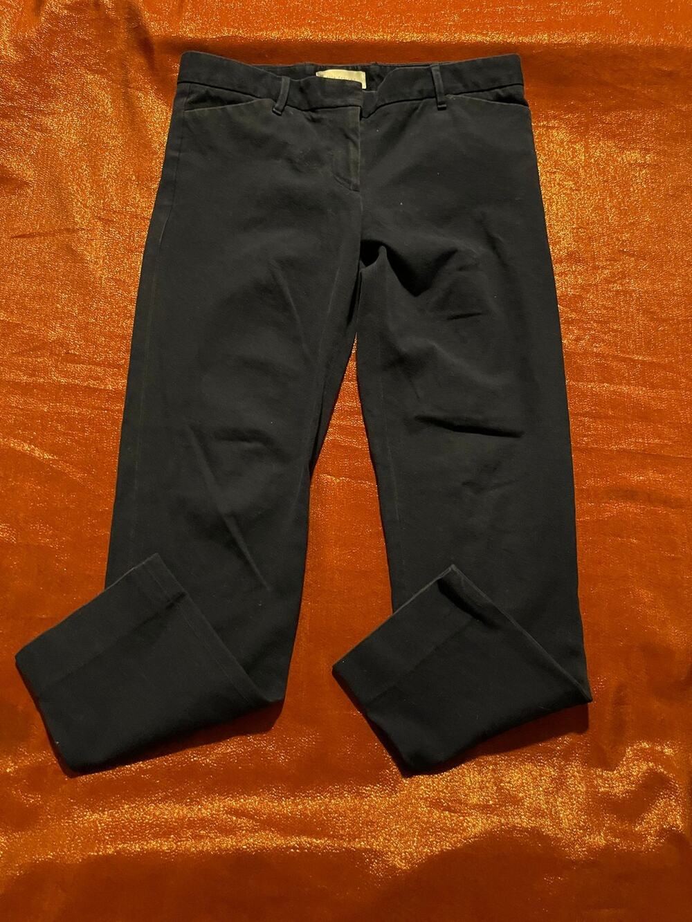 Gap Pants Womens 4R Slim Cropped Two-Way Stretch Black Ankle Chino Chic Casual